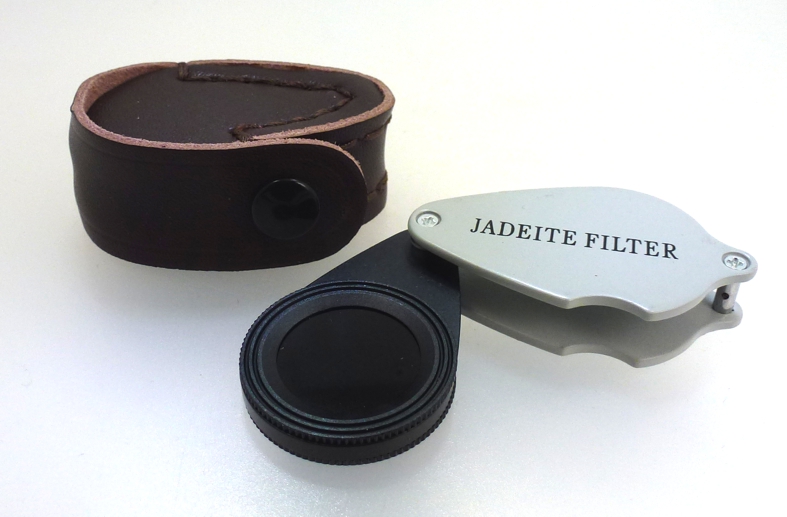 Jadeite Filter (Celsea Filter) mit Lederetui